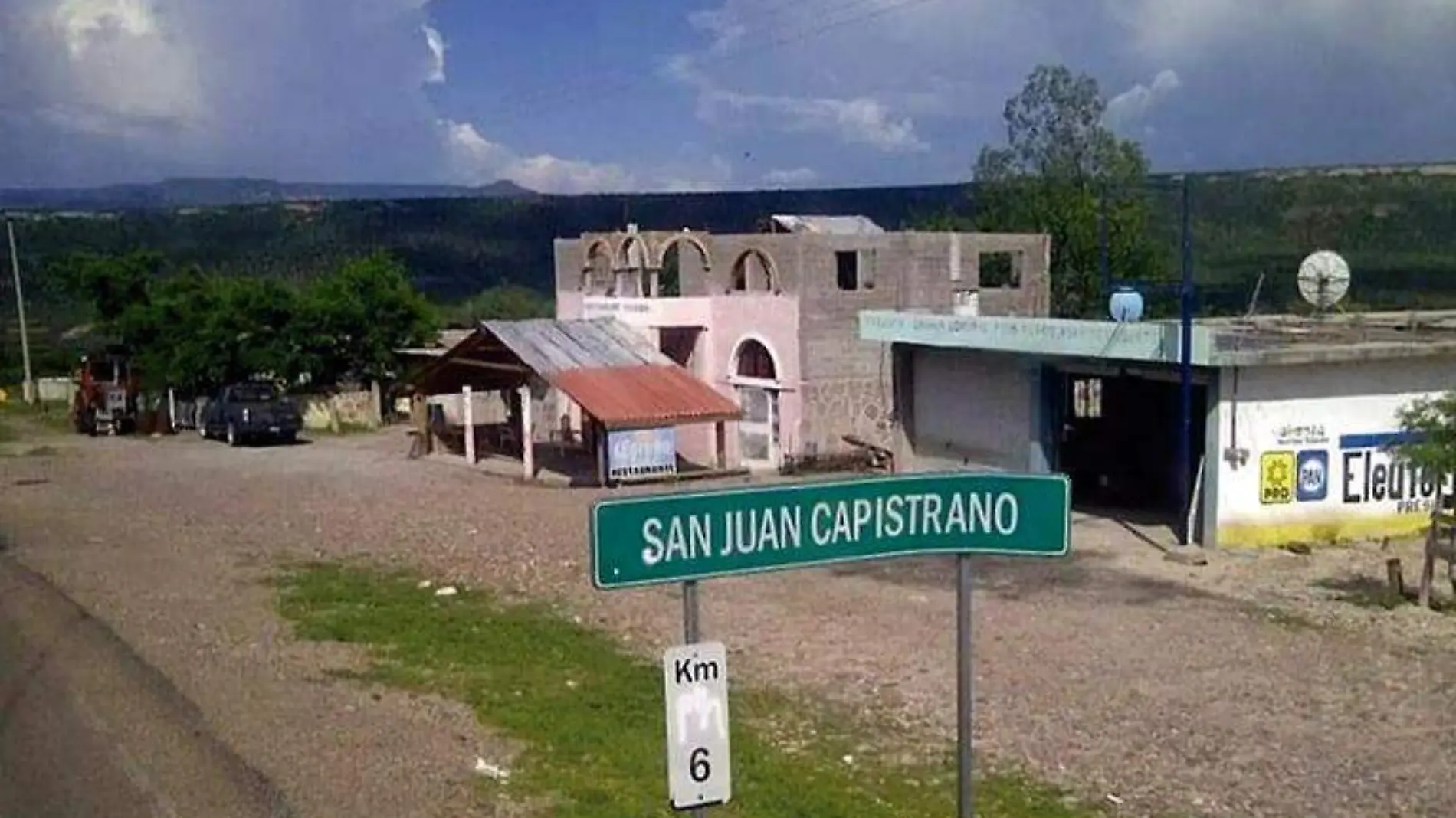 Entrada a la comunidad de San Juan Capistrano en el municipio de Valparaíso